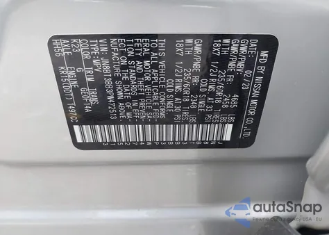 2023 Nissan Rogue Sv Intelligent Awd z USA, uszkodzony, nr VIN JN8BT3BB3PW472513